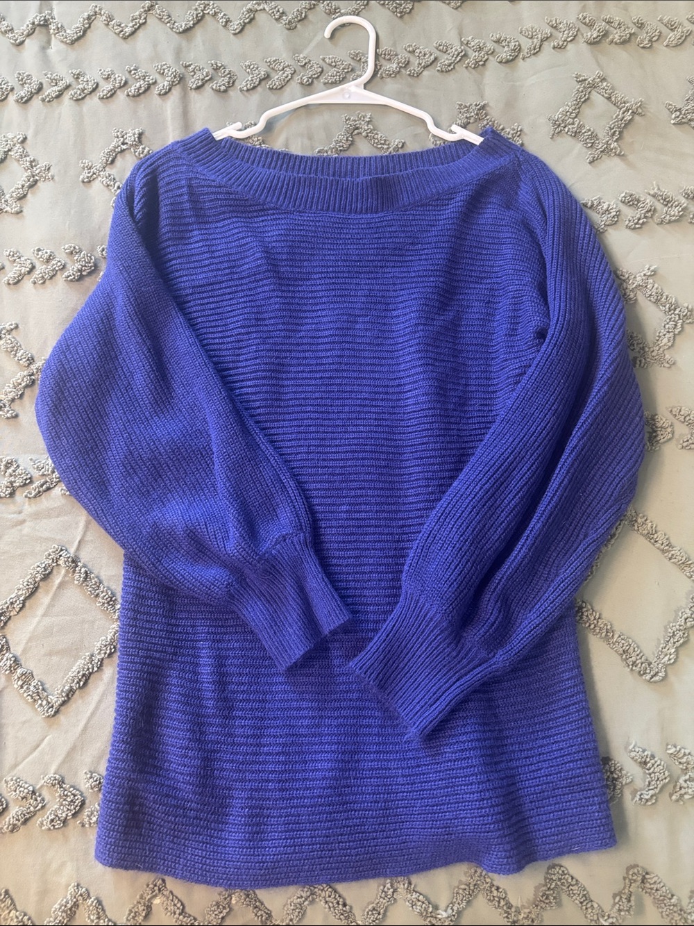 Women’s Knit Boatneck Sweater - Purple